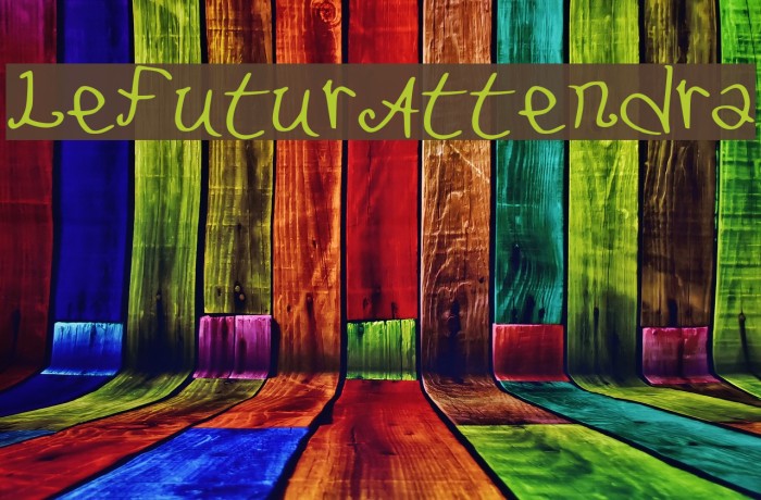 LeFuturAttendra Font examples