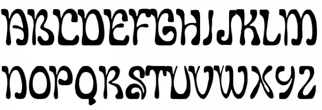LeGolf Schriftart Groß