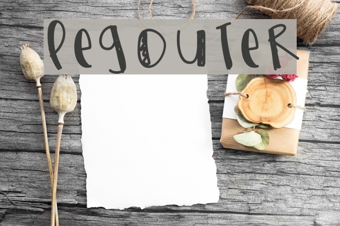 LeGouter Font examples