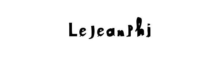 LeJeanPhi  Descarca Fonturi Gratis