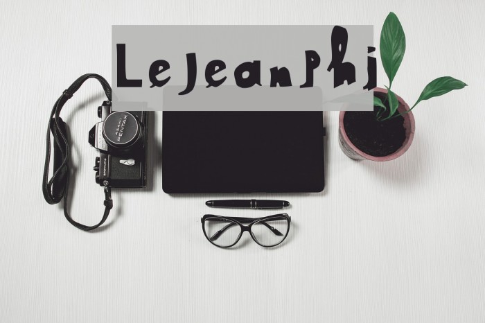 LeJeanPhi Font examples