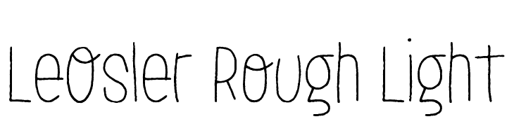 LeOsler Rough Light  免费字体下载