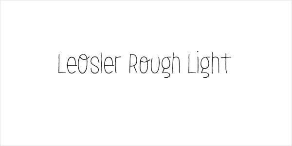 LeOsler Rough Light Logo