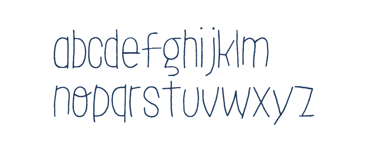LeOsler Rough Light Lowercase