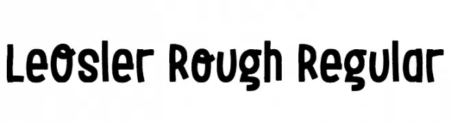 LeOsler Rough Regular  les polices de caractères gratuit tlcharger