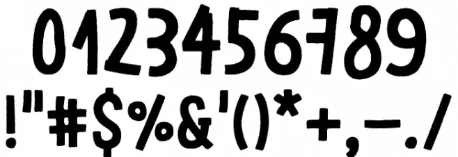 LeOsler Rough Regular Font OTHER CHARS