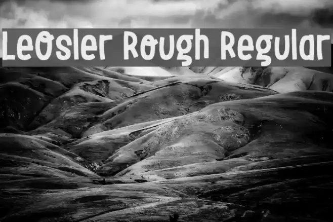 LeOsler Rough Regular Font examples
