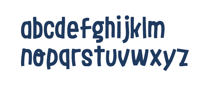 LeOsler Rough Regular Lowercase