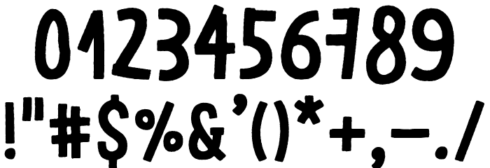 LeOsler-RoughRegular Font OTHER CHARS