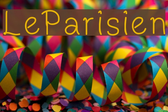 LeParisien Font examples