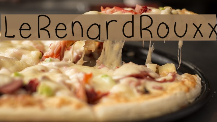 LeRenardRouxx Font examples