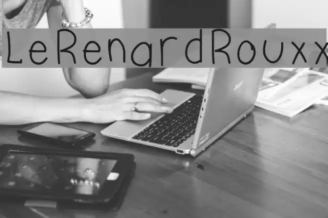 LeRenardRouxx Font examples