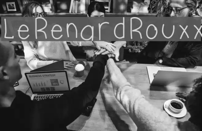 LeRenardRouxx Font examples