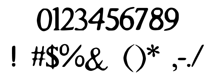 Le_Bossu Font OTHER CHARS