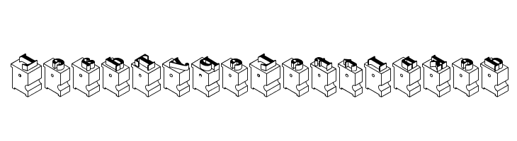 LeadTypeLeftInked Font