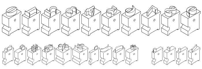LeadTypeRight Font OTHER CHARS