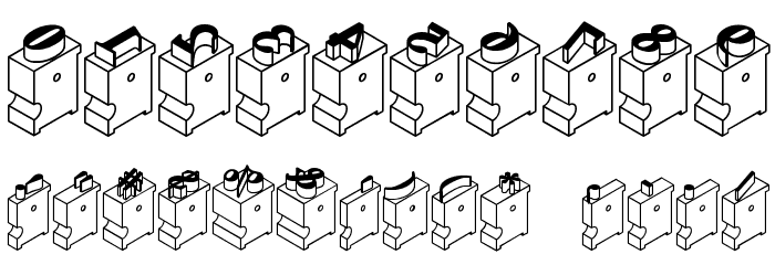 LeadTypeRightInked Font OTHER CHARS