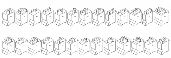 LeadTypeRight Font LOWERCASE