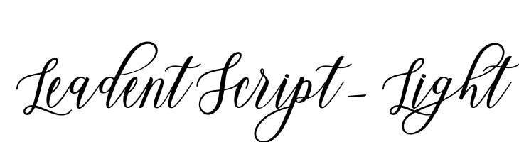 LeadentScript-Light  Free Fonts Download