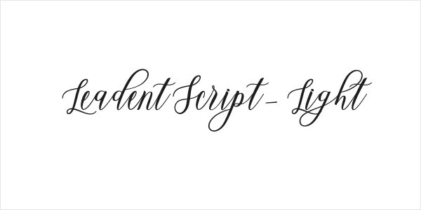 LeadentScript-Light Logo