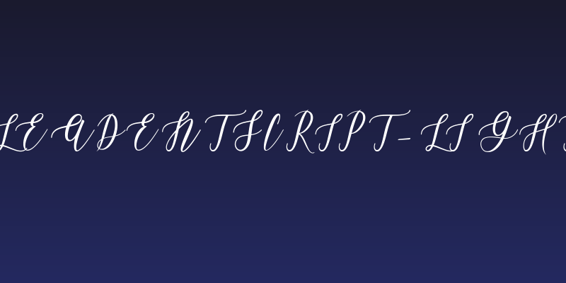 LeadentScript-Light Social Header