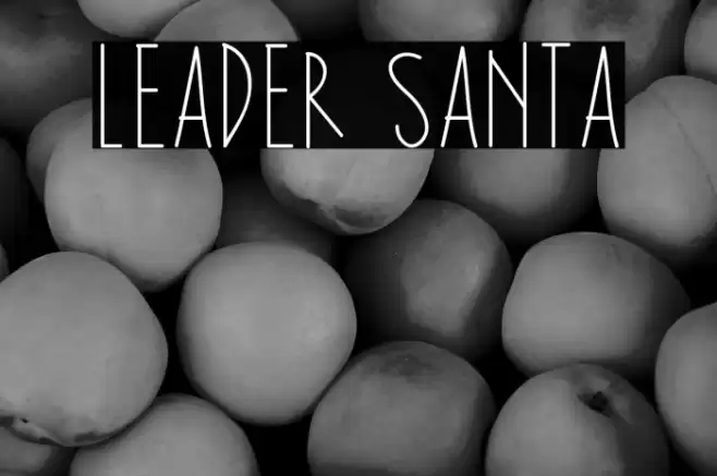 Leader Santa Schriftart examples