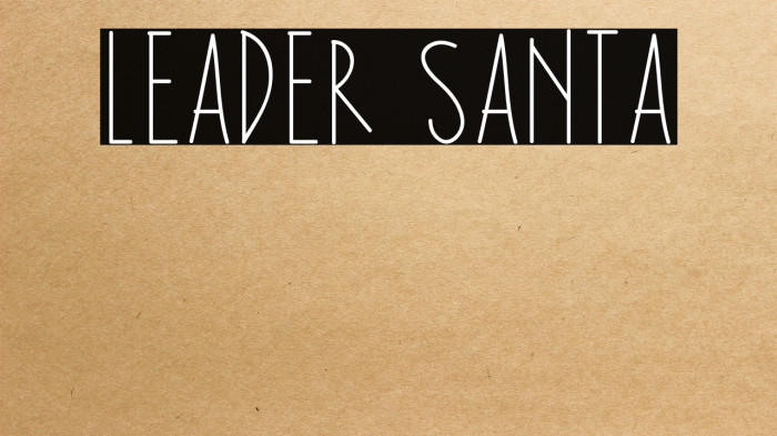 Leader Santa Example 2