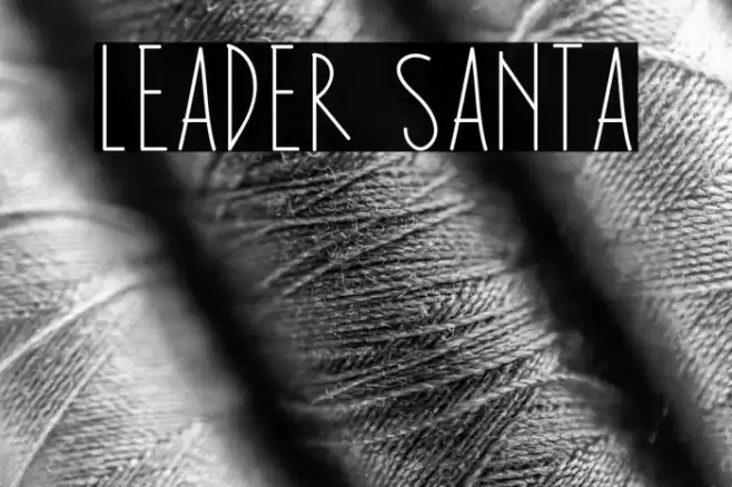 Leader Santa Schriftart examples
