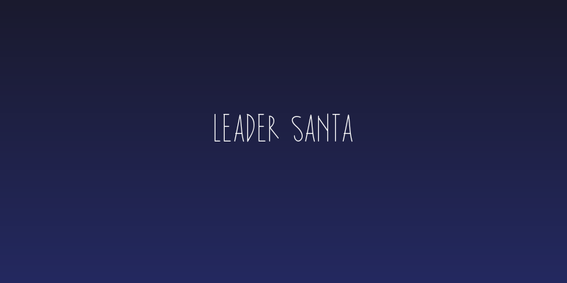 Leader Santa Social Header