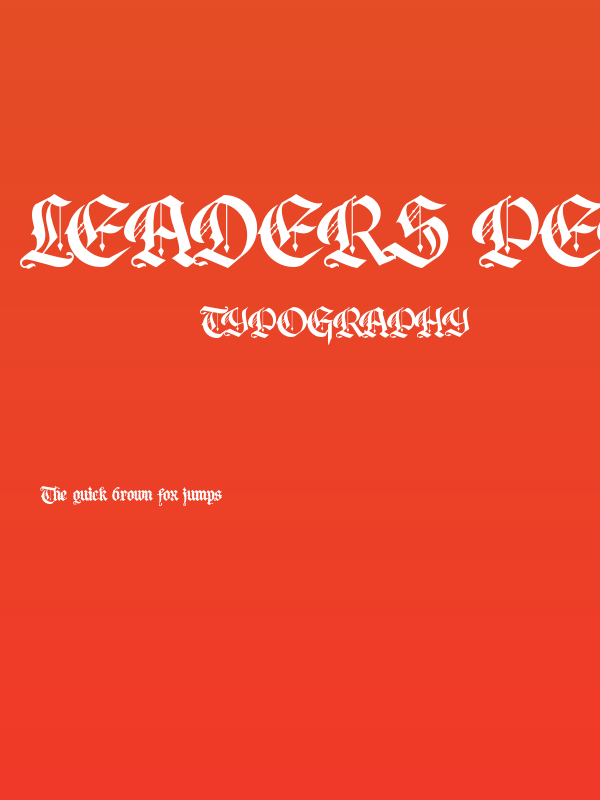 Leaders PERSONAL USE ONLY Poster