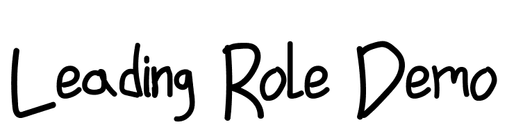 Leading Role Demo  フリーフォントのダウンロード