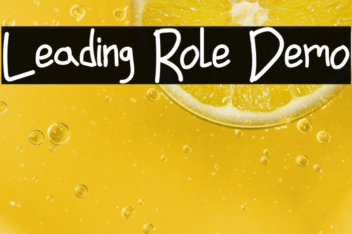 Leading Role Demo Example 1
