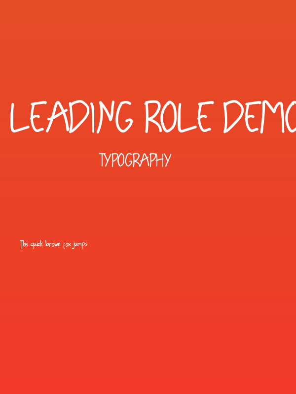 Leading Role Demo Poster