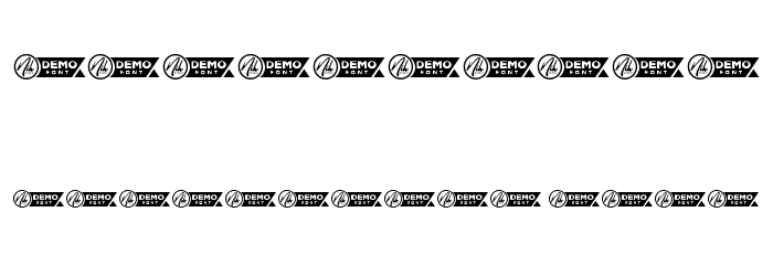 Leaf Crown Demo Outline Font OTHER CHARS