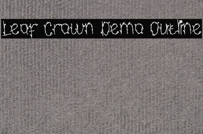 Leaf Crown Demo Outline Example 2