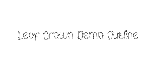 Leaf Crown Demo Outline Logo