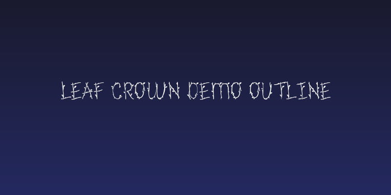 Leaf Crown Demo Outline Social Header
