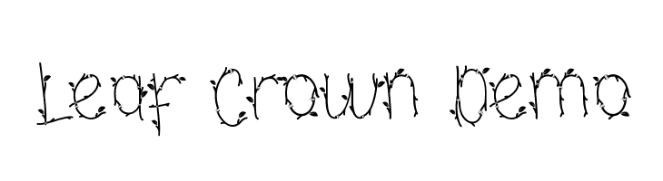 Leaf Crown Demo  Descarca Fonturi Gratis