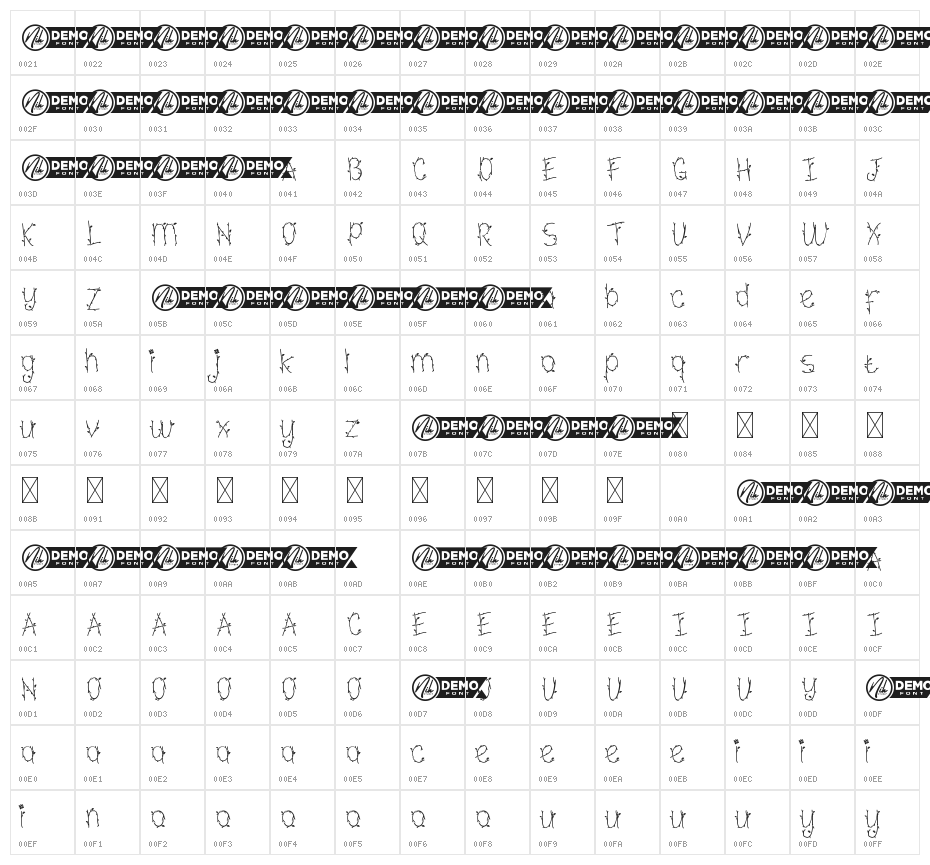 Leaf Crown Demo Character Map