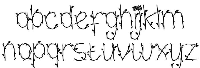 Leaf Crown Demo Font LOWERCASE