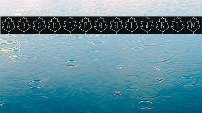 Leaf Letters  Outline Demo Example 1