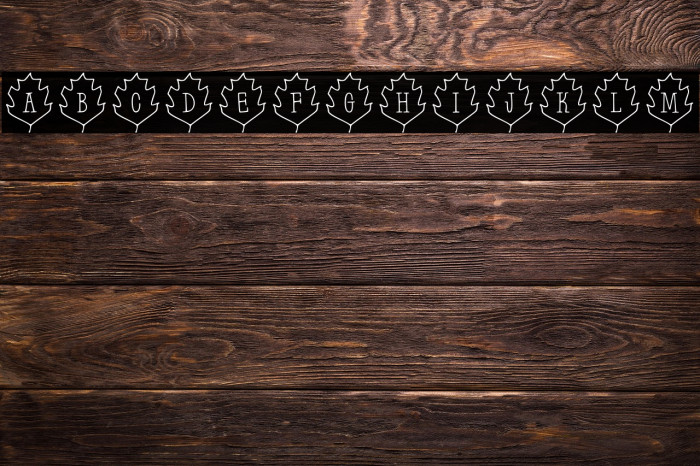 Leaf Letters  Outline Demo Example 3