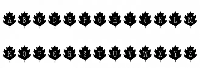 Leaf Letters Regular Demo Polices MAJUSCULES