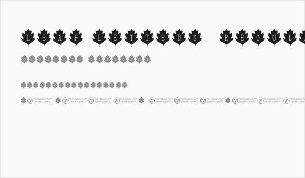 Leaf Letters  Regular Demo Business Card