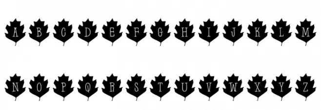 Leaf Letters  Regular Demo फ़ॉन्ट लोअरकेस