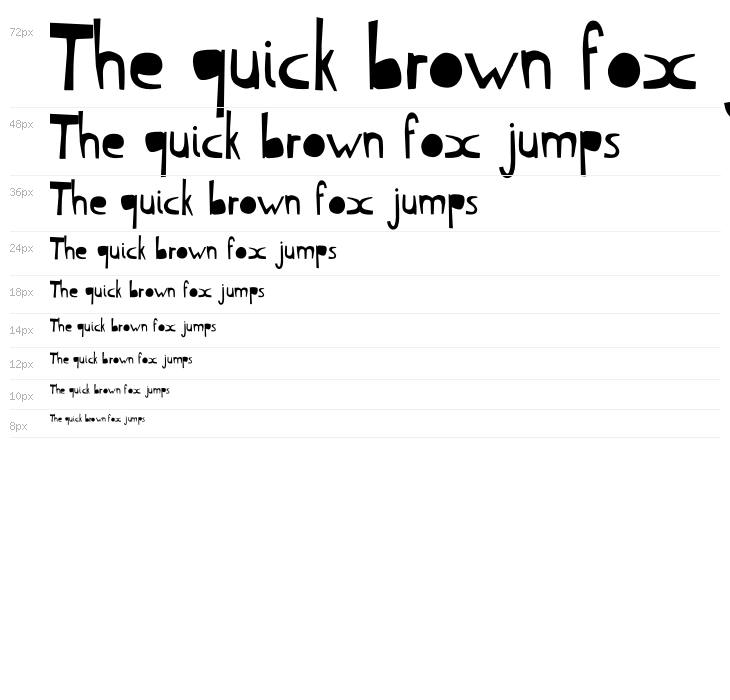 Leaf Typography Waterfall