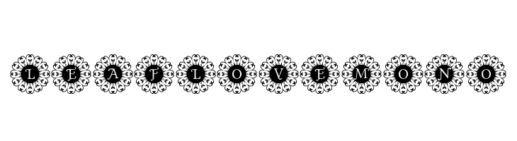 Leaf_Love_Mono  font caratteri gratis