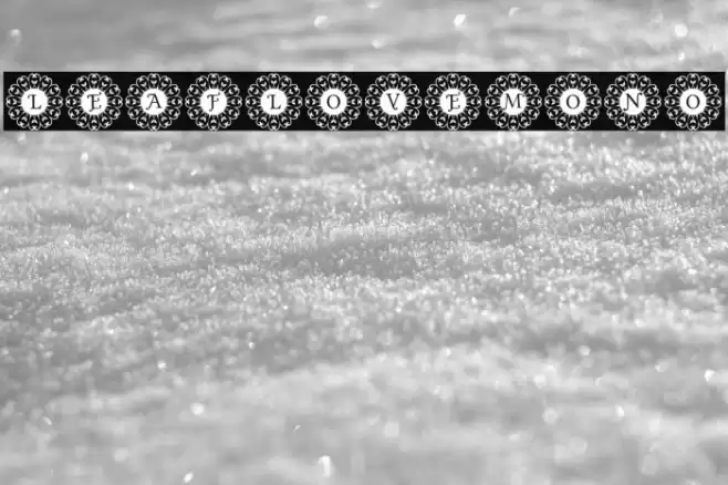 Leaf_Love_Mono Font examples