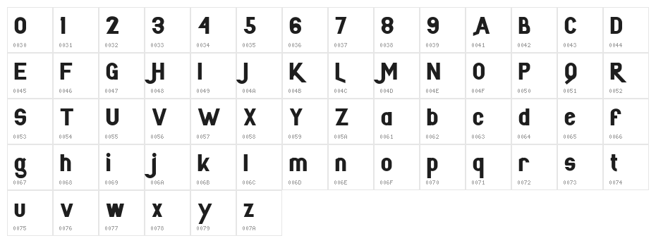Leafer FREE Character Map
