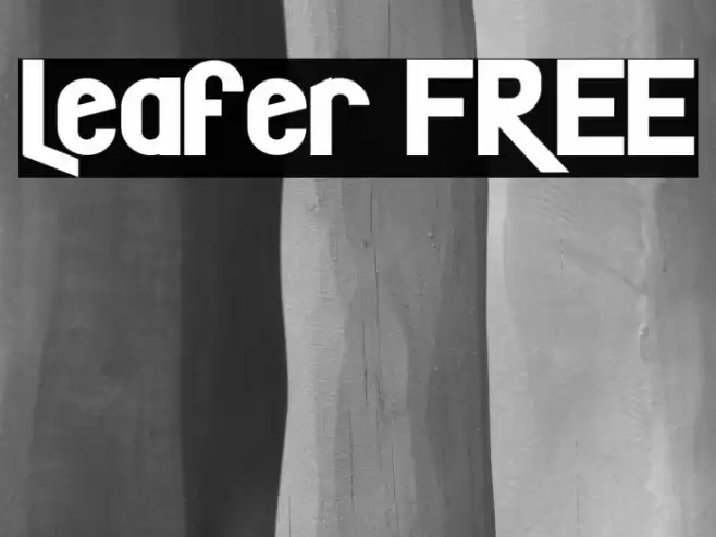 Leafer FREE Font examples
